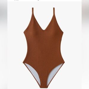 SweatyRocks Women's V Neck One Piece Swimsuit new 🆕